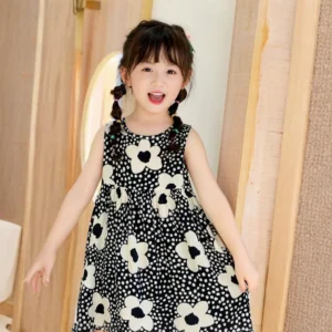 Baby Girl Dress Sleeveless Cotton